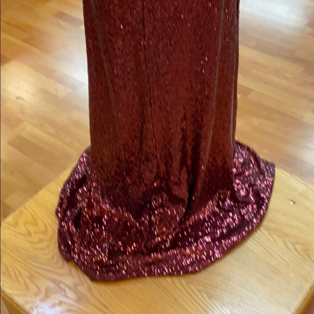✔️ burgundy sparkly bridesmaid dress - Picture 6 of 7